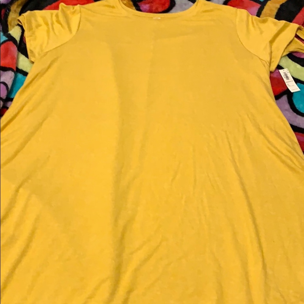 Yellow plus size dress